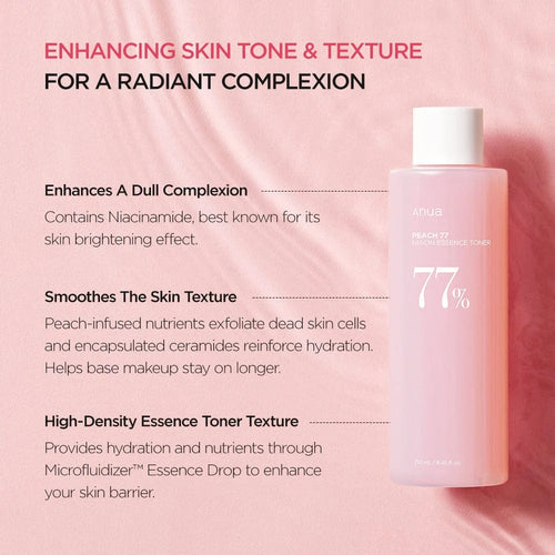 Anua Peach 77% Niacinamide Serum Toner