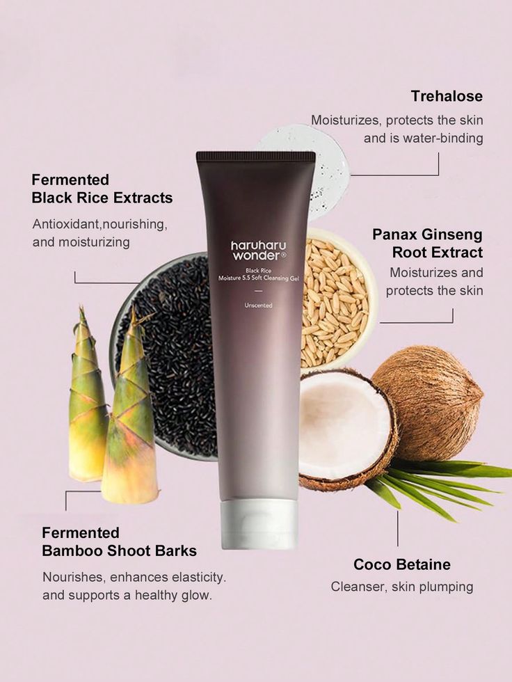 Haruharu Wonder Black Rice Moisture 5.5 Cleansing Gel 150ml